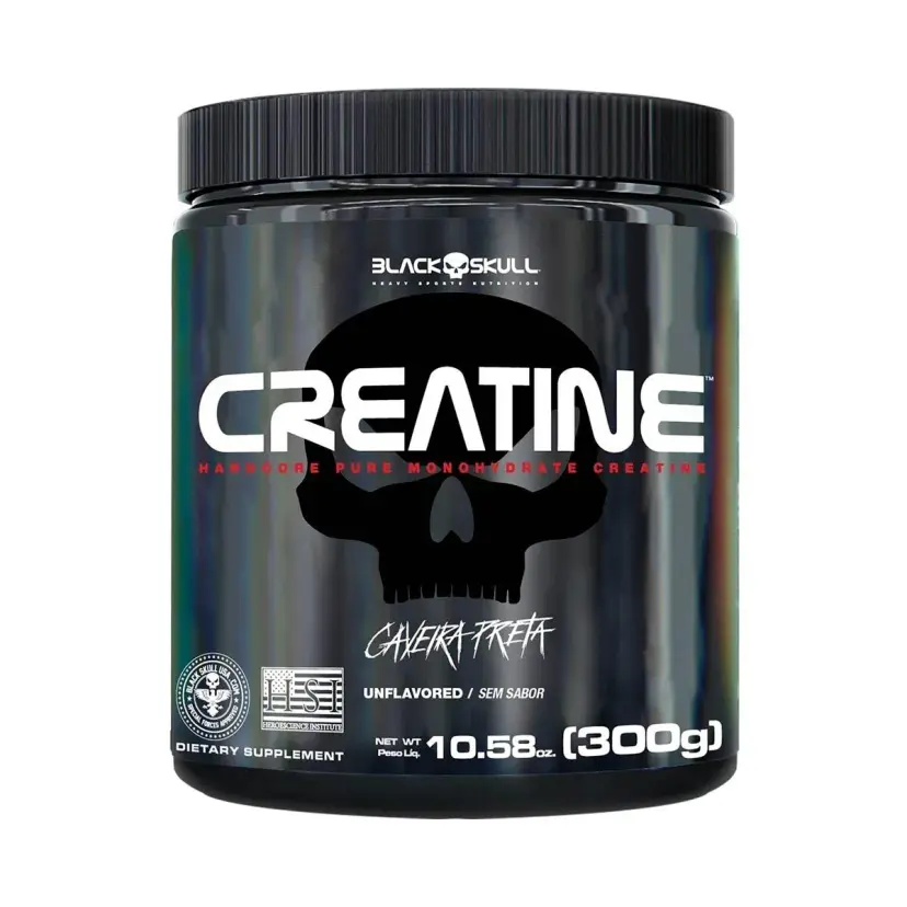 Creatine 5.29Oz 300G Black Skull