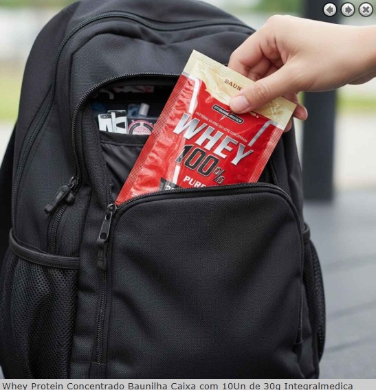 Whey Protein Concentrado Sachê 10x30g Sabor Baunilha