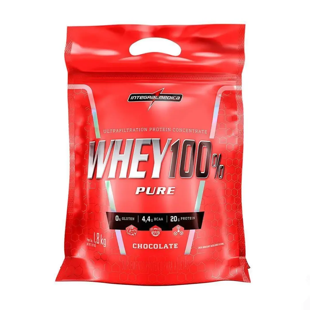 Whey 100% Pure Pouch Chocolate 900G Integralmedica