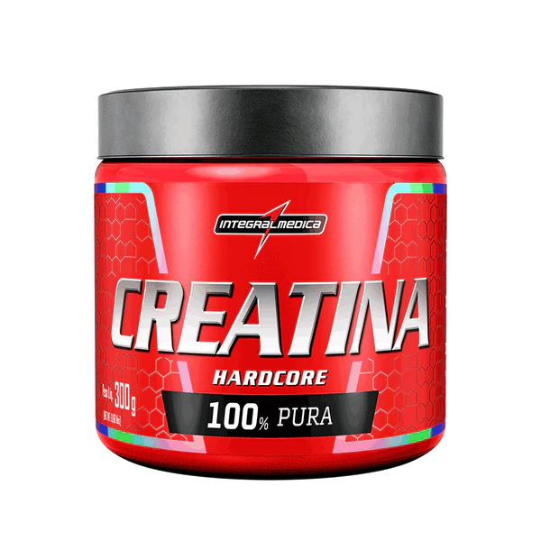 Creatina Hardcore Zero Açucar 300G Pote Integralmedica