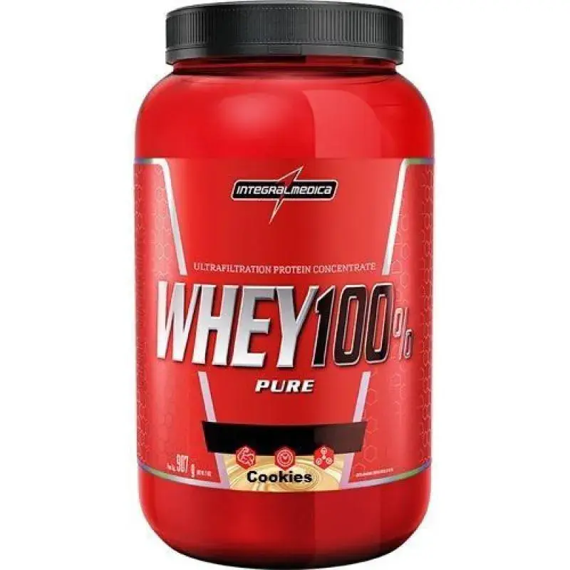 Whey 100% Pure Cookies And Cream 900G Pote Integralmedica