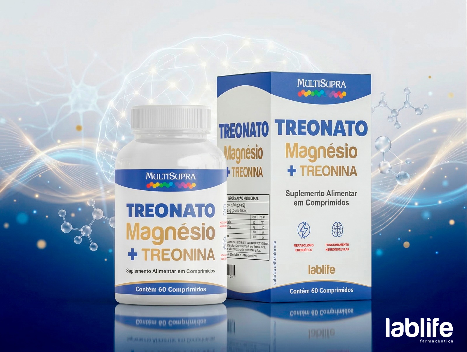 Magnesio Treonnato 60 Comprimidos