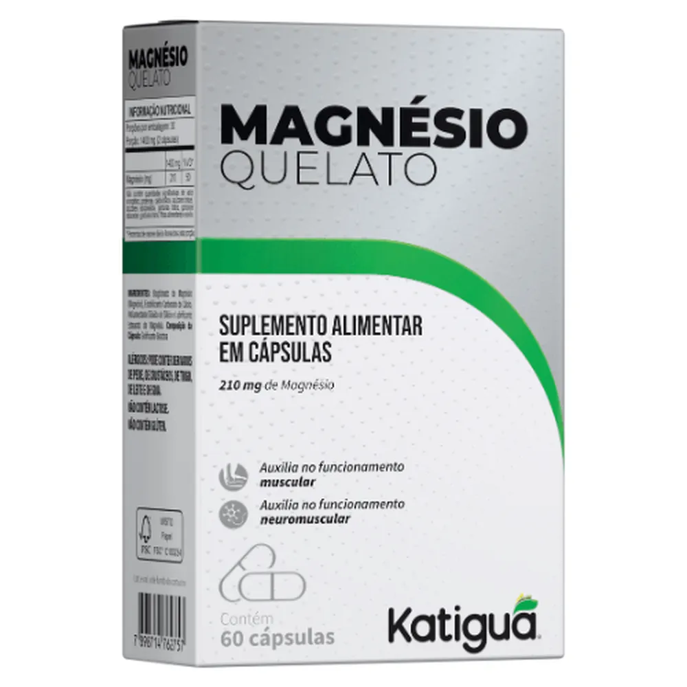 Magnesio Quelato 210Mg 60Cps
