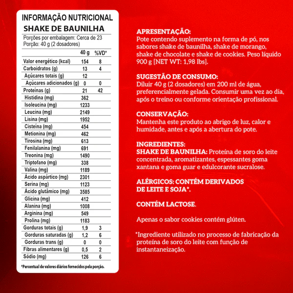 Whey Protein Integralmédica Baunilha 900g