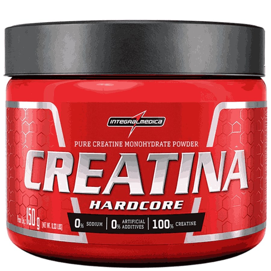 Creatina Hardcore Zero Açucar 150G Pote Integralmedica