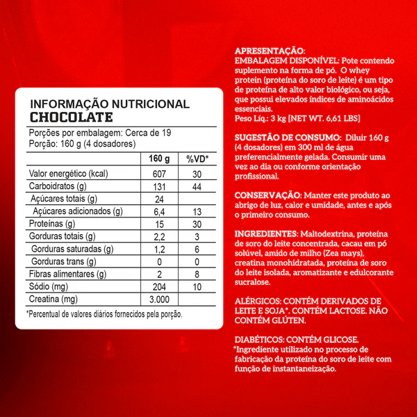 Creamass Hipercalórico Integralmedica 3Kg