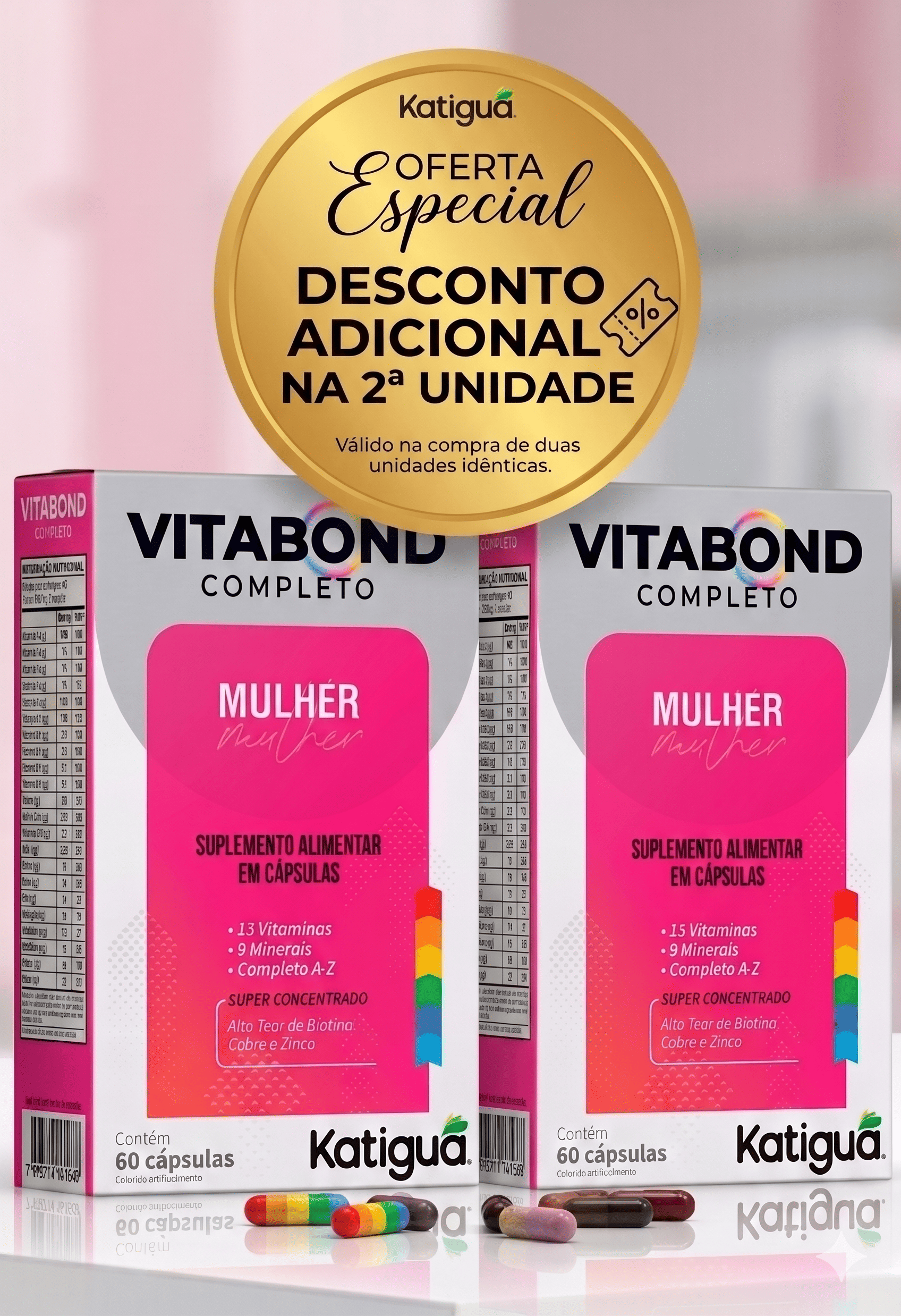 KIT Vitabond Mulher Katiguá 120 Caps - Leve mais por menos