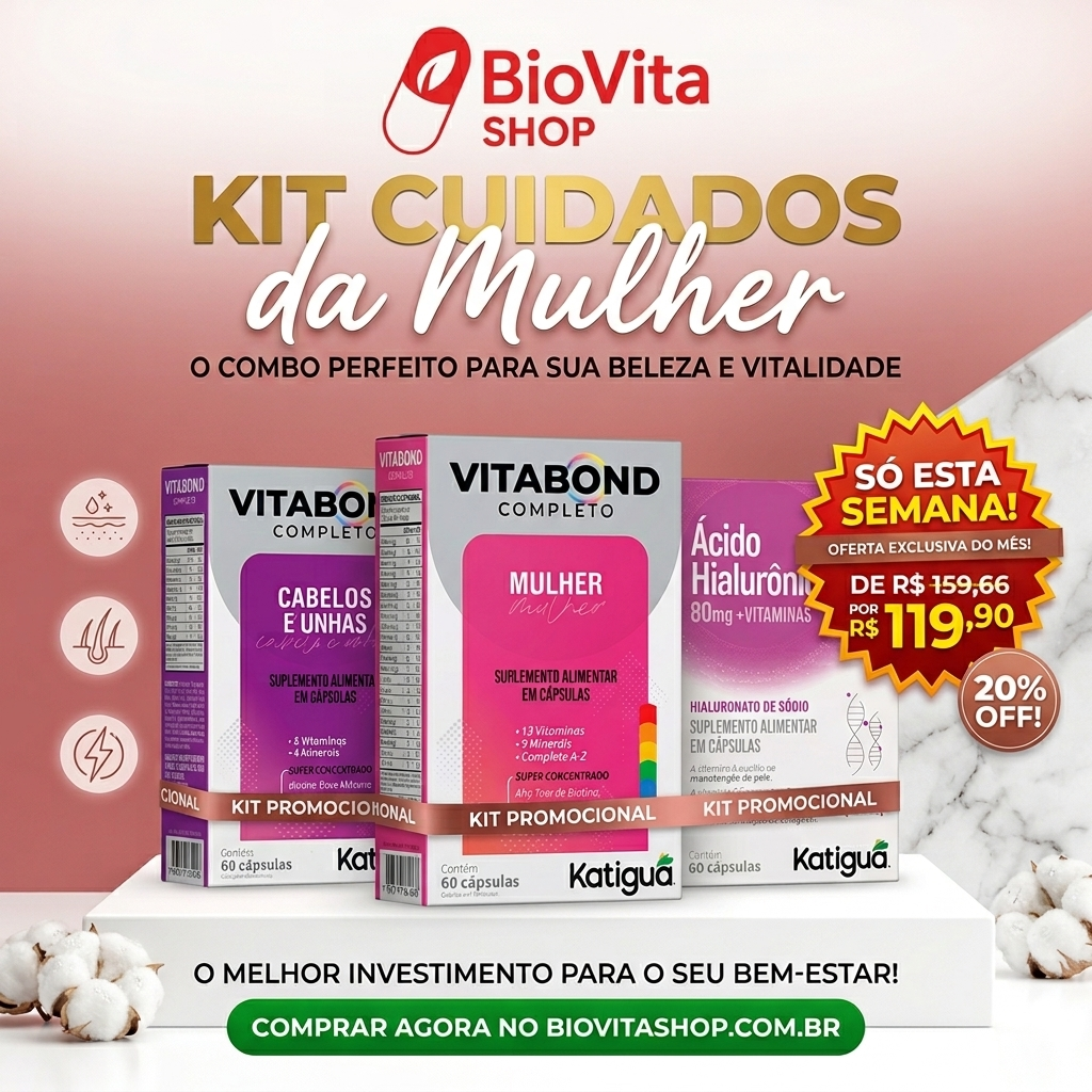 Kit Katiguá Beleza da Mulher 3 Frascos - 180 Cápsulas