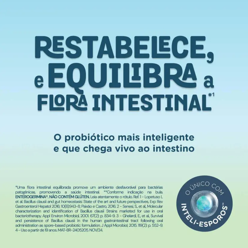 Enterogermina Probiótico 10 Frascos 5ml