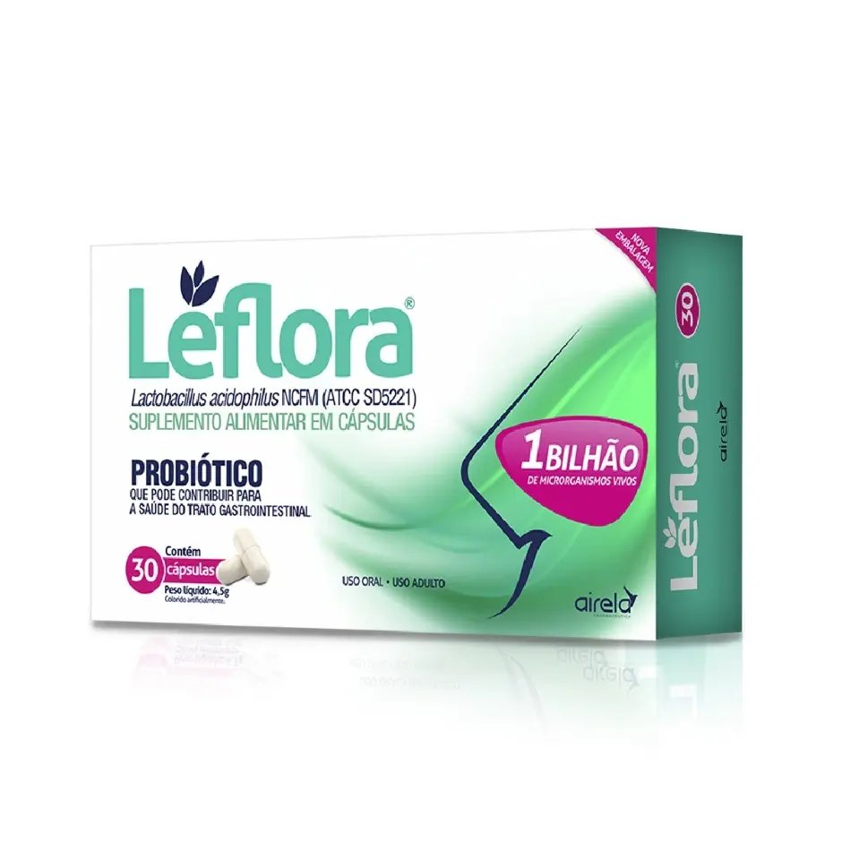 Leflora 1 Bilhão Probiótico Airela 12 Cáps