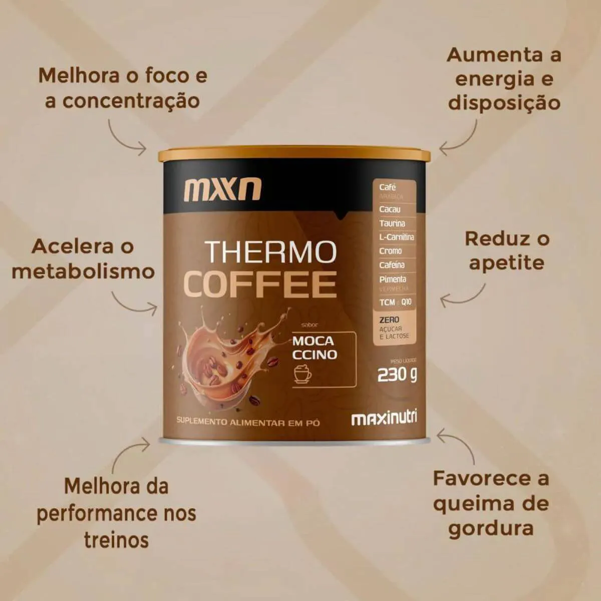 Thermo Coffee Moccacino Maxinutri 230g