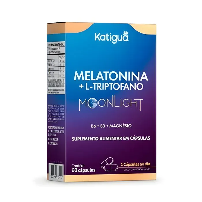Melatonina L-Triptofano Moonlight Katiguá 60 Cáps